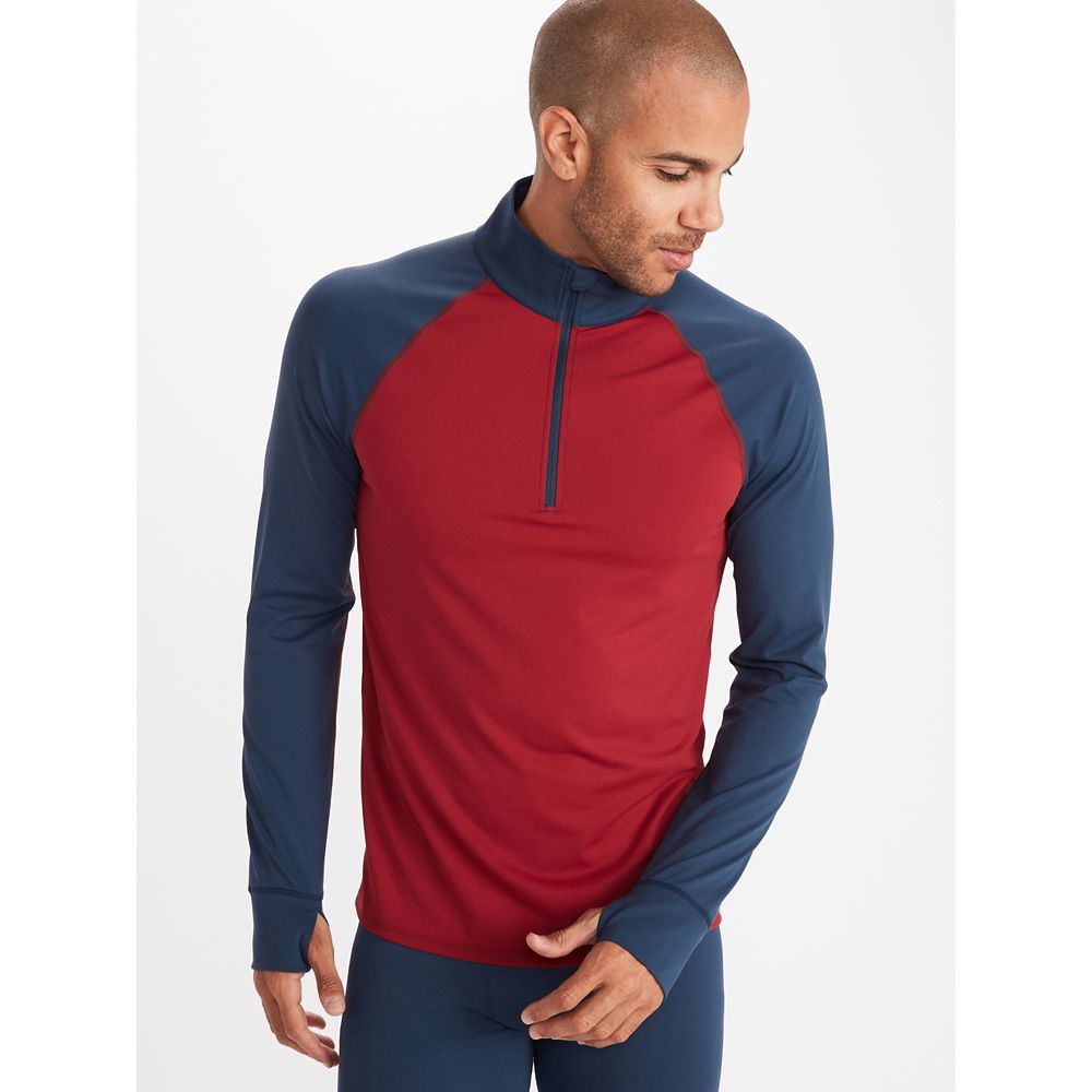 Marmot Polartec Clothing Outlet Online Baselayer Mens Dark Red